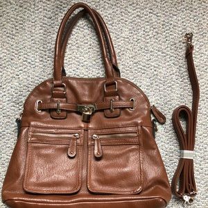 Nordstrom Street Level Brown Leather Handbag